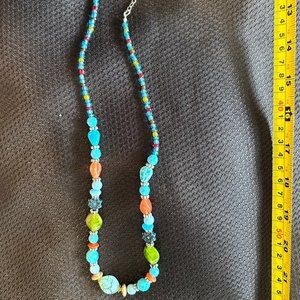 Antique ornate beaded necklace